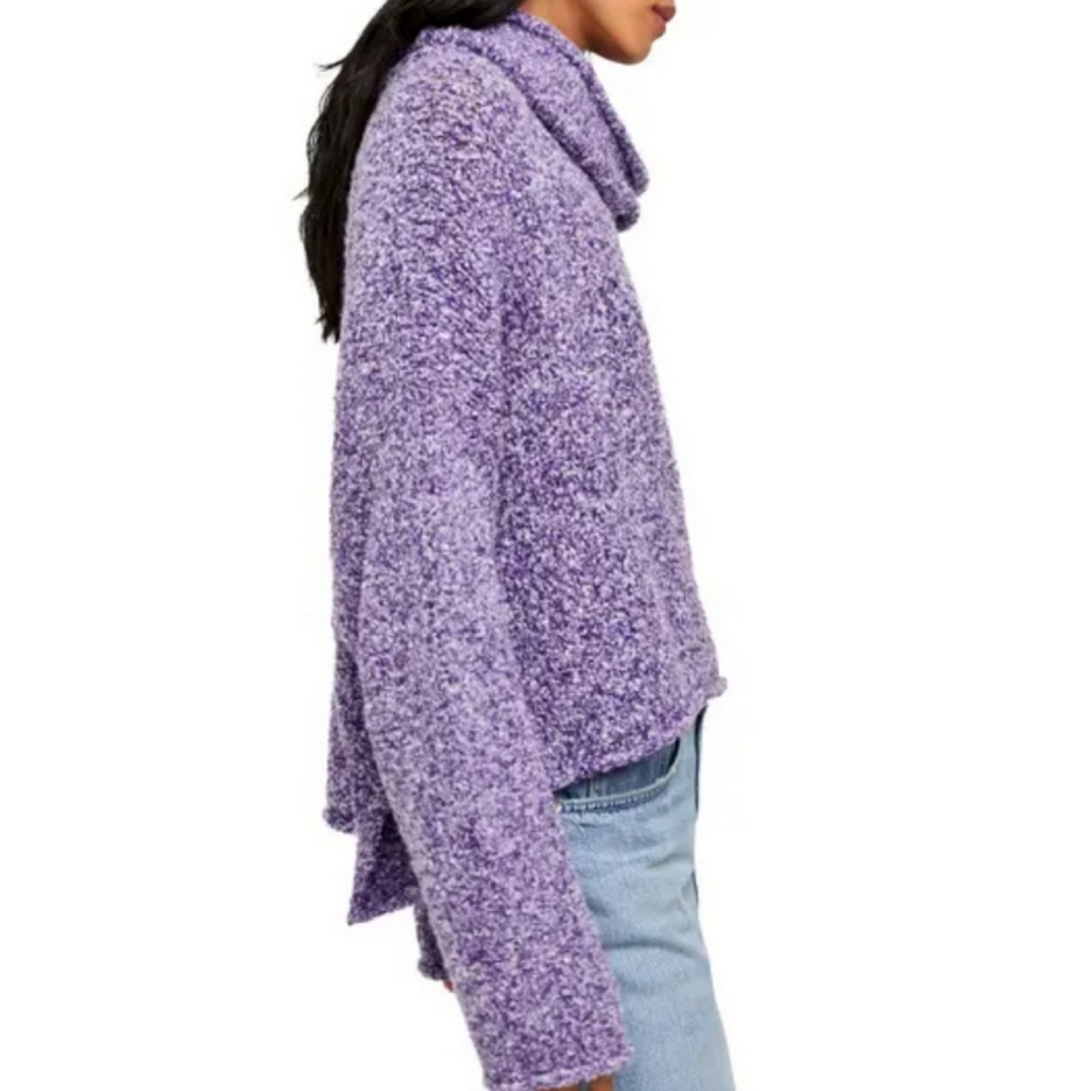 Free People BFF Cowl Neck Knit Sweater Small S - Picture 3 of 6